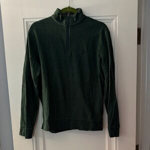 Men's Green Half-Zip Ralph Lauren Polo Sweater